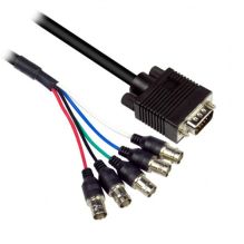 30cm Avico VGA Plug to 5 BNC RGBHV Female Sockets Link Cable CC20