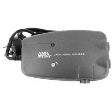 Amp Master 2-Way 18dB Indoor Antenna Signal Amplifier Booster AMP-18 AMP18