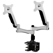 Dual Arm lnteractive 2 LCD Screen Monitor Mount with Desk Clamp Base CMC040