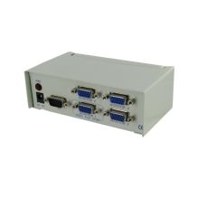 4 Way VGA PC Monitor Video Splitter Distribution Amplifier Box Unit 250MHz D1642C