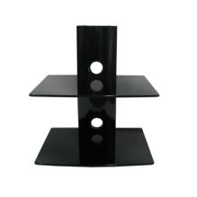 Double Glass Shelf Unit for Wall Mounting DVD/Receiver DRS102BB