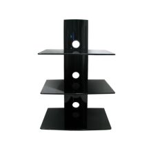 Triple Glass Shelf Unit for Wall Mounting DVD/Receiver DRS103BB