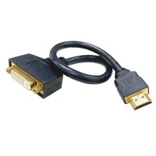 30cm Avico HDMI Plug To DVI Socket Adaptor Lead HDA700