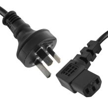 IEC "Kettle Cord" Power Cable Lead Right Angle Plug