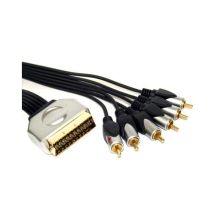 1.5m ISIX SCART to Composite AV Cable Lead Record & Playback In Out IHT2415