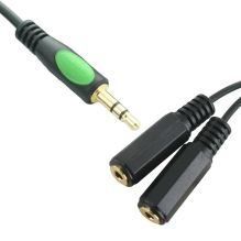 3.5mm Infrared Resources Stereo IR Repeater Splitter Cable Y-Adaptor Double Adapter for Emitters IR9324GS