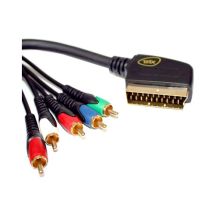 1.5m ISIX SCART to 5RCA Component Video & Stereo Audio AV Cable Cord Lead ITT4621