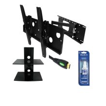 Deluxe 32-60inch TV Wall Mount Bracket Pack (Corner Mount) for LCD Plasma PCK402