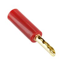 Gold Plated Sawtooth Banana Plug Red for up to 14 AWG Speaker Cable BP0534SR