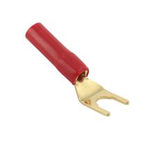 Spade Terminals Red 24k Gold Plated Fits 5.5 - 8.0mm Posts SP0515R