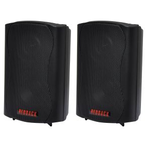 Redback 30W 100V Wall Mount Speakers Pair Black