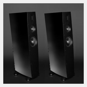 Scansonic Q8 Floorstanding Speakers Pair High Gloss Black