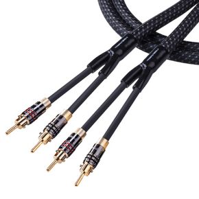 3m/10ft Tributaries Series 8 Speaker Cable with Banana Plugs Bag.