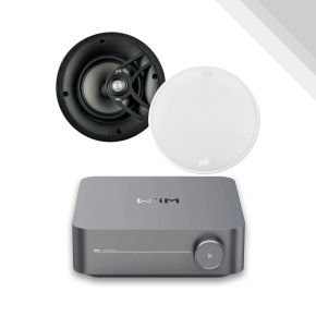 WiiM & Polk V60 In-Ceiling Single Zone Silver Pack