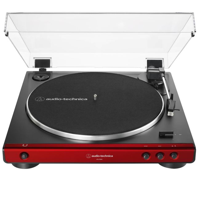 Audio Technica At Lp60x Automatic Belt Drive Turntable Red Selby