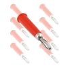 8 Pack Avico Red Banana Plugs Nickel Plated 4mm Entry for up to 14AWG Speaker Cable BP41R.8pk