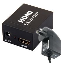 HDMI Cable Extender Joiner Repeater Active Powered 1080p HDCP + Power Adaptor HDEX40KIT